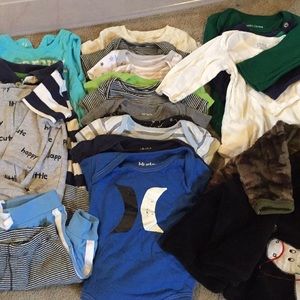 21 piece baby boy lot 0-3mos